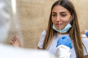 Covid,19,Lifestyle,Concept,Of,A,Young,Woman,With,Lowered